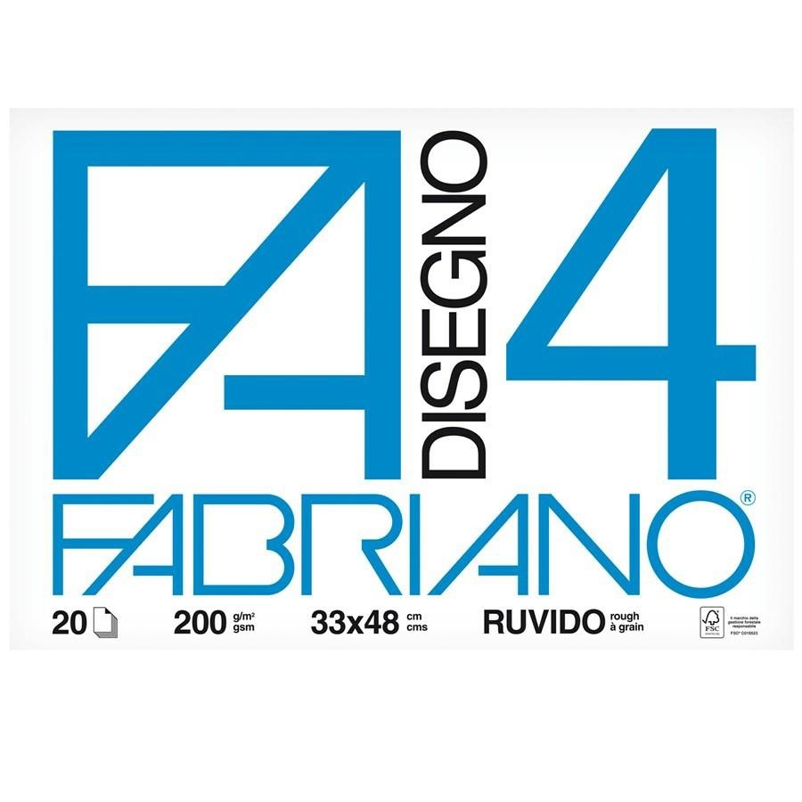 FABRIANO Blocco F4 cm33x48 Ruvido ff20 200gr