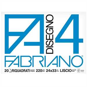 FABRIANO Blocco F4 cm24x33 Squadrato ff20 220gr