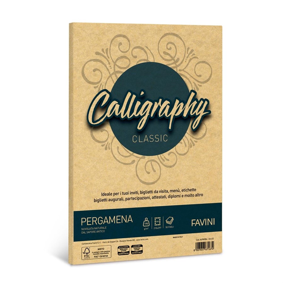 Calligraphy PERGAMENA gr190 ORO A4 f50