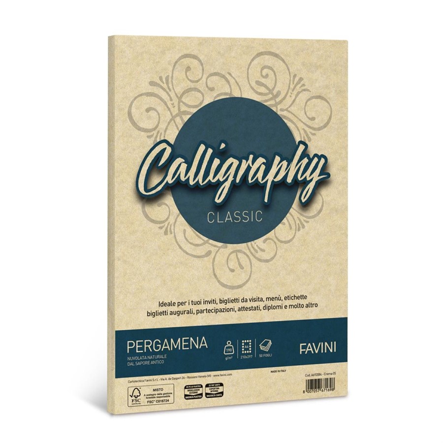 Calligraphy PERGAMENA gr190 CREMA A4 f50