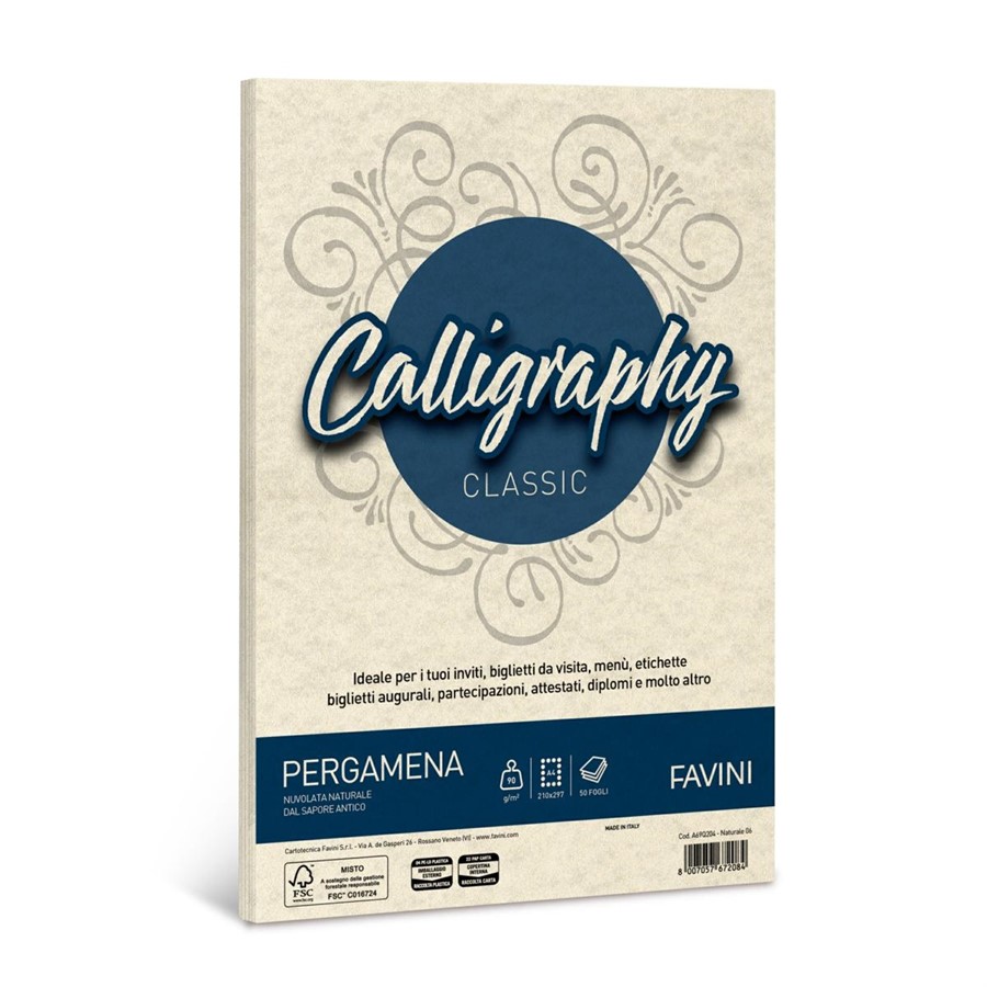 Calligraphy PERGAMENA gr90 NATURALE A4 f50