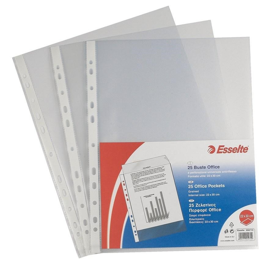 Busta con fori 22x30 Buccia Arancia LINEAR in Naturene