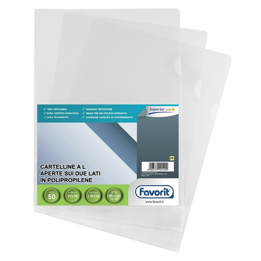 Busta a L 22x30 LISCIA SUPERIOR in Naturene(Pratic 78)