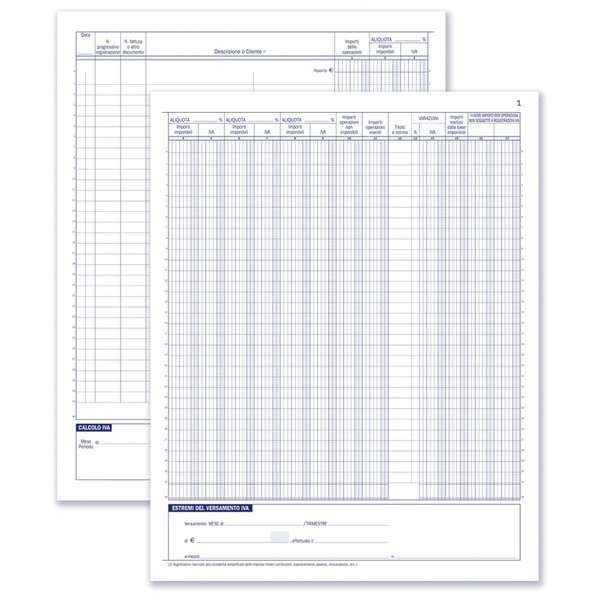 Registratore FATTURE EMESSEf12 A4 FLEX