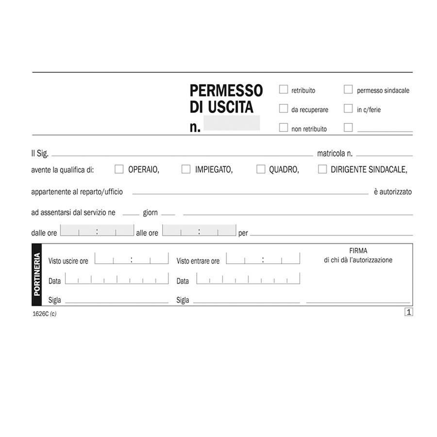 BLOCCO PERMESSI USCITA AUTOC.  FLEX