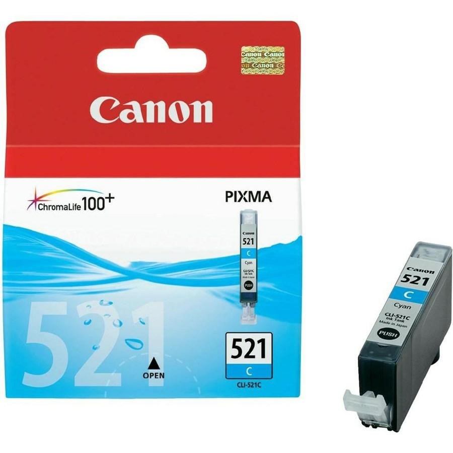 CANON Ink-Jet Ciano N.521 *2934B009* MP540/630/980/IP3600 CLI-521C