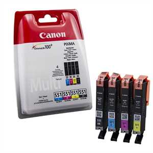 CANON Ink-Jet KIT *6509B008* CLI-551 N+C+M+Y N.551