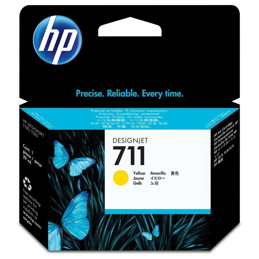 HP Ink-Jet GIALLO N.711 *CZ132A* ml29 DesignJet-T120/ePrinter-T520