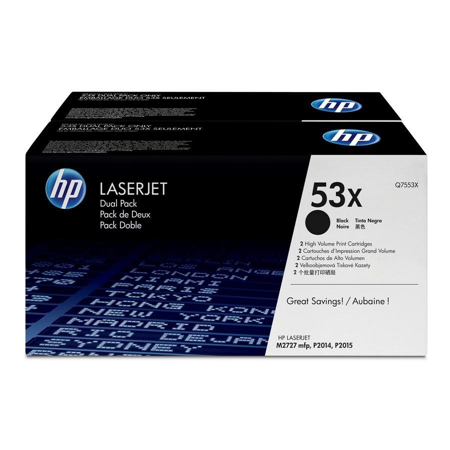 HP Toner Nero KIT Pz.2 *Q7553XD* 2015 pg7000x2 **FUORI CATALOGO**