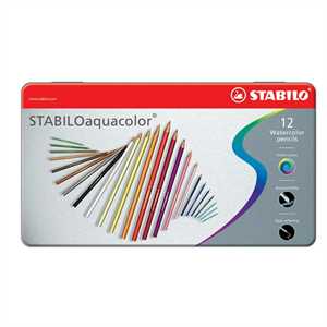Pastelli AQUACOLOR pz12 astuccio Metallo