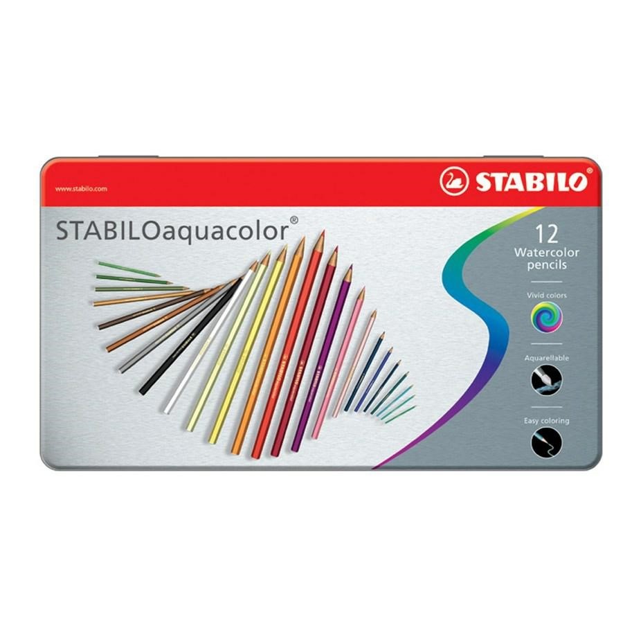 Pastelli AQUACOLOR pz12 astuccio Metallo