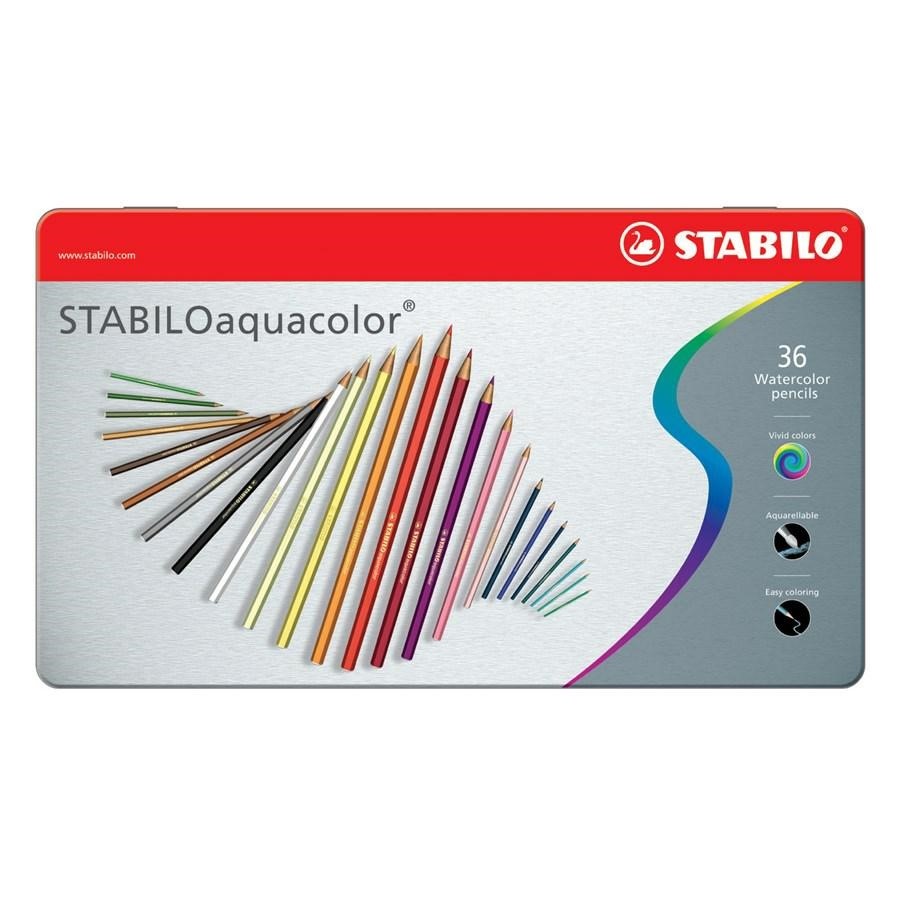 Pastelli AQUACOLOR pz36 astuccio Metallo