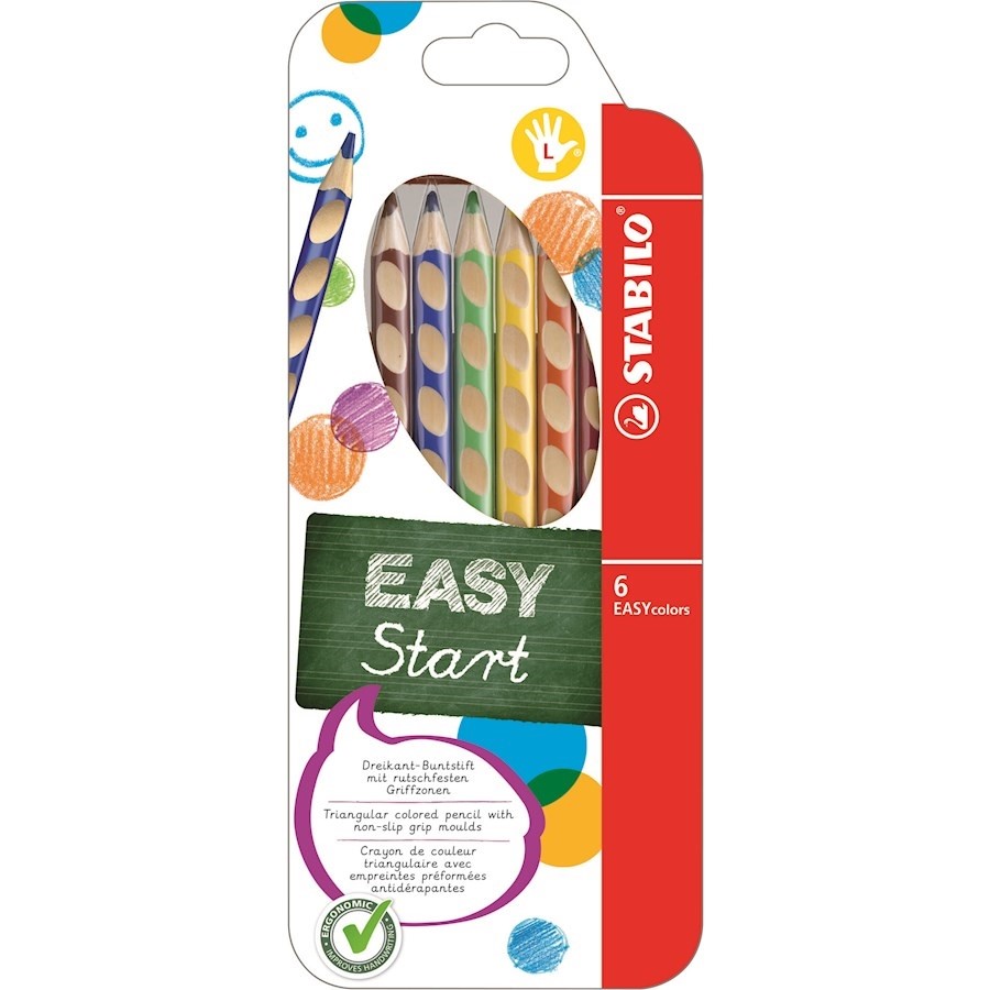 MATITA EASYCOLORS PER MANCINI IN ASTUCCIO DA 6 PZ
