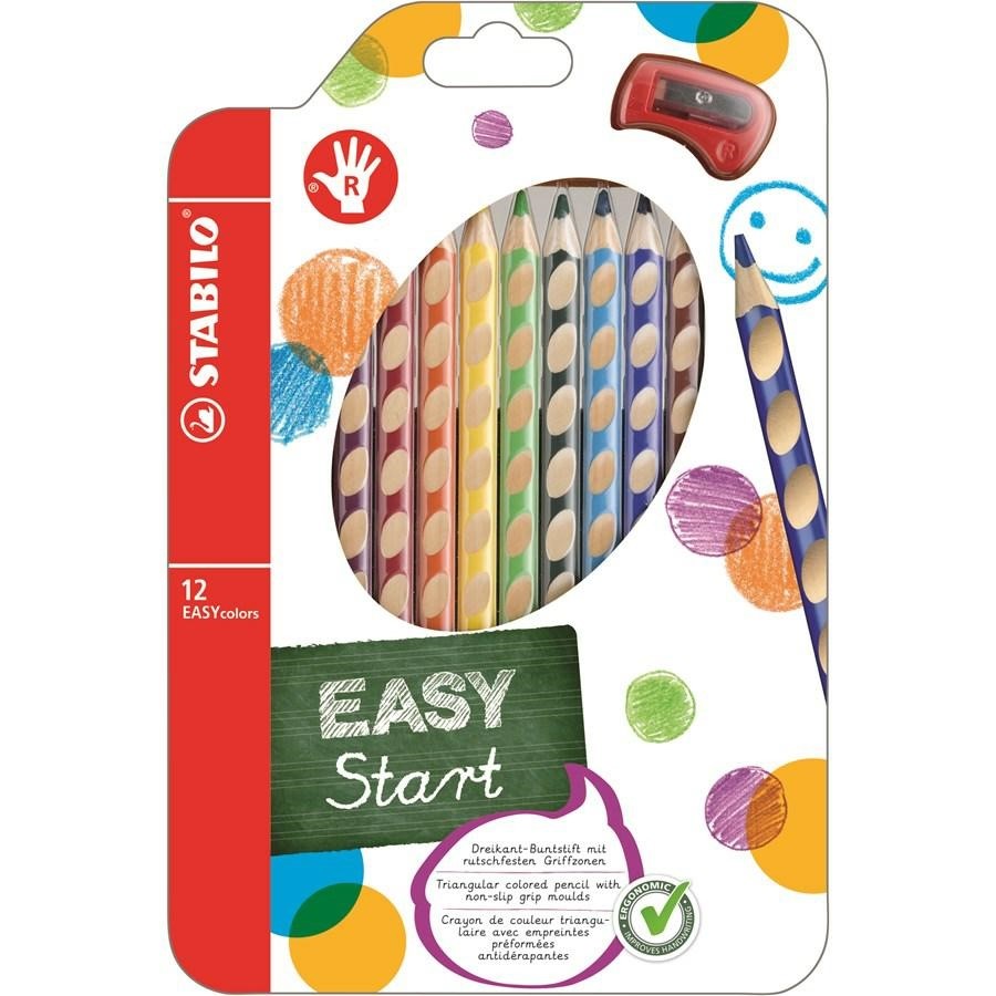 MATITA EASYCOLORS pz12 PER DESTRI IN ASTUCCIO