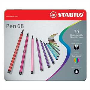 STABILO PEN 68 pz20 astuccio Metallo