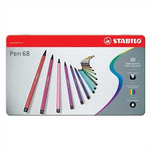 STABILO PEN 68 pz40 astuccio Metallo