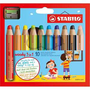 STABILO WOODY 880 pz10 CON TEMPERINO