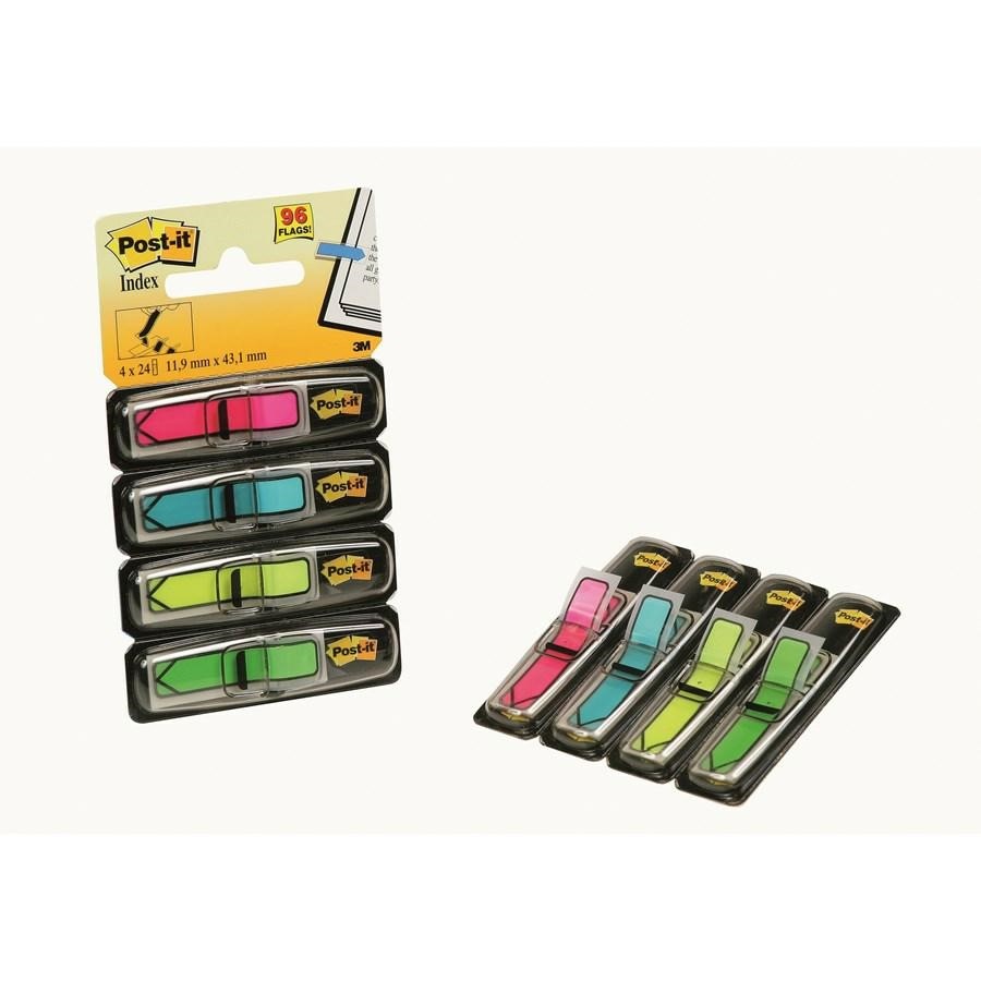 POST-IT SEGNAPAGINA PZ4 FRECCIA COLORI BRILLANTI 3M