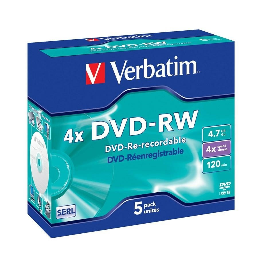 VERBATIM Dvd-RW pz5 4,7Gb *43563*