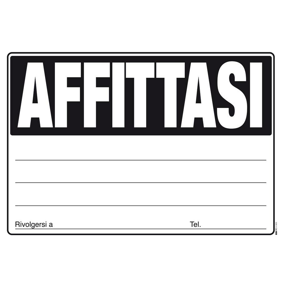 CARTELLI AFFITTASI cm23x33 pz20