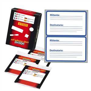 FOGLI ETICHETTE BIANCHE PZ10 115X70-2 ET COD.01MITTENTE/DESTINATARIO