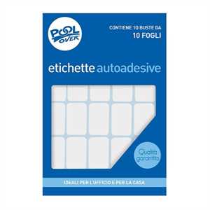 FOGLI ETICHETTE BIANCHE PZ10 19X14-49 ET COD.13