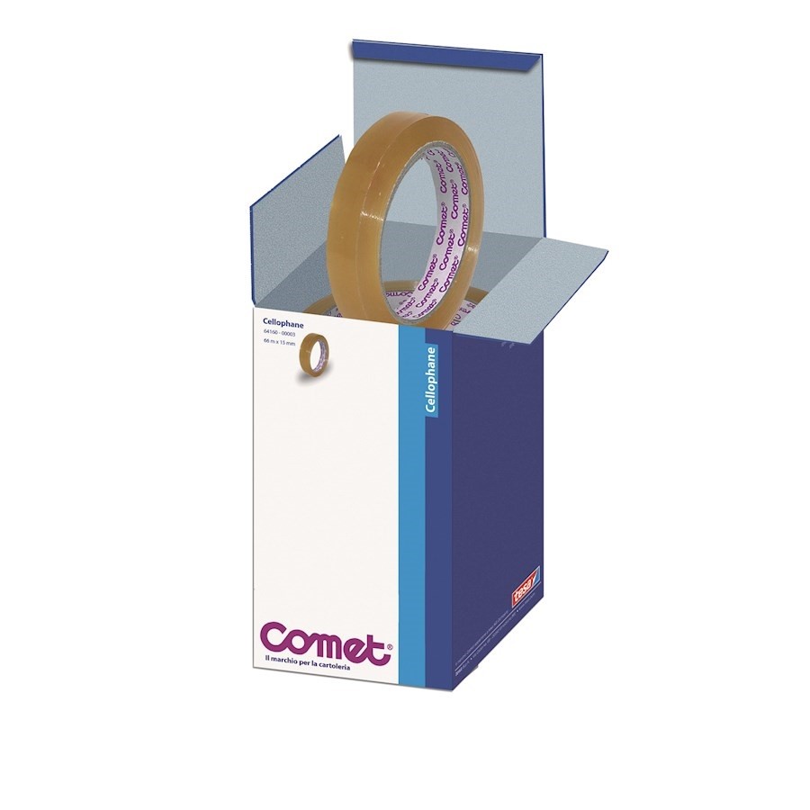 NASTRO ADESIVO mm15x66mt COMET Cellophan
