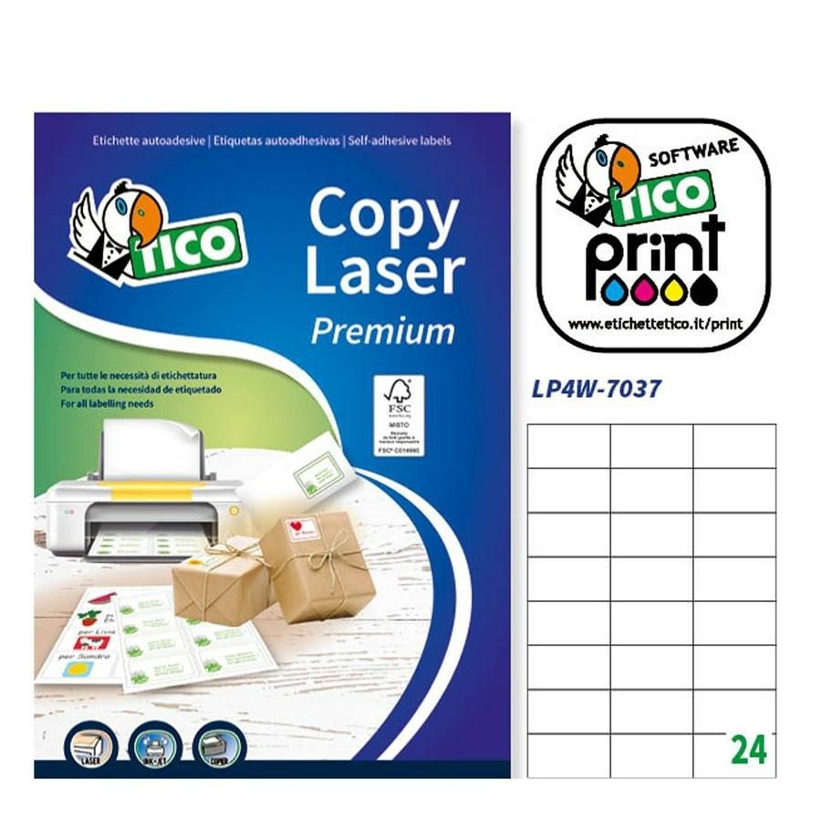 Etichette Copy Laser A4 mm70x25(C506/606) f100