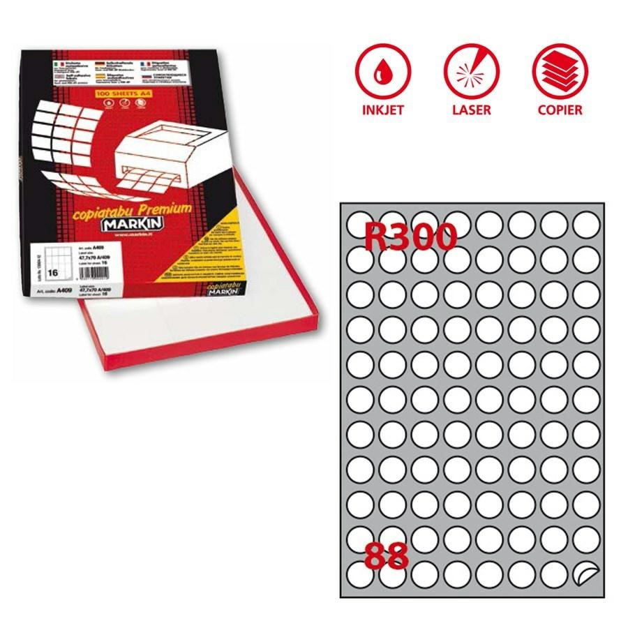 Etichette Copy Laser A4 mm20(R300)f100