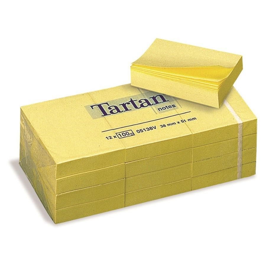 FOGLIETTI RIPOSIZIONABILI TARTAN GIALLO 51X38