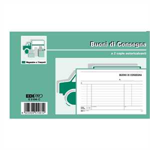 Blocco CONSEGNA cm10x17 2Copie AUTOCOPIANTI