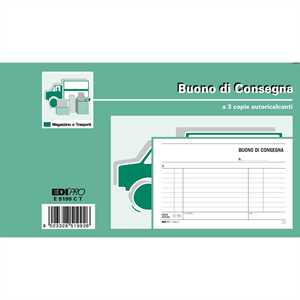 Blocco CONSEGNA cm10x17 3Copie AUTOCOPIANTE