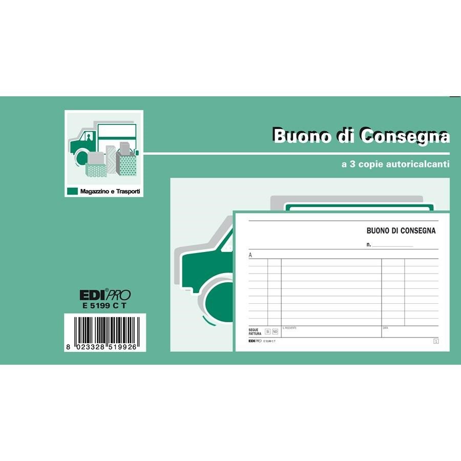 Blocco CONSEGNA cm10x17 3Copie AUTOCOPIANTE