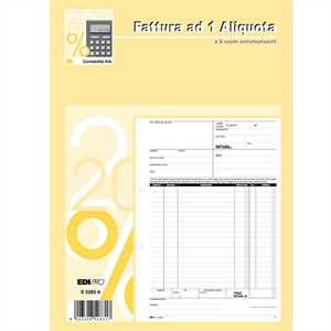 Blocco FATTURE cm21x29 f50 2Copie       AUTOCOPIANTE