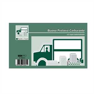 Blocco PRELIEVO CARBURANTE 9,9x17       AUTOCOPIANTE