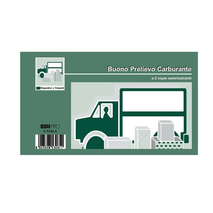 Blocco PRELIEVO CARBURANTE 9,9x17       AUTOCOPIANTE