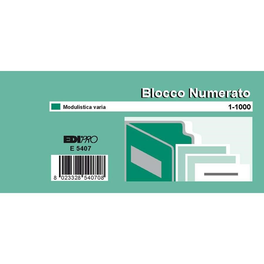 Blocco Numerato 1/1000