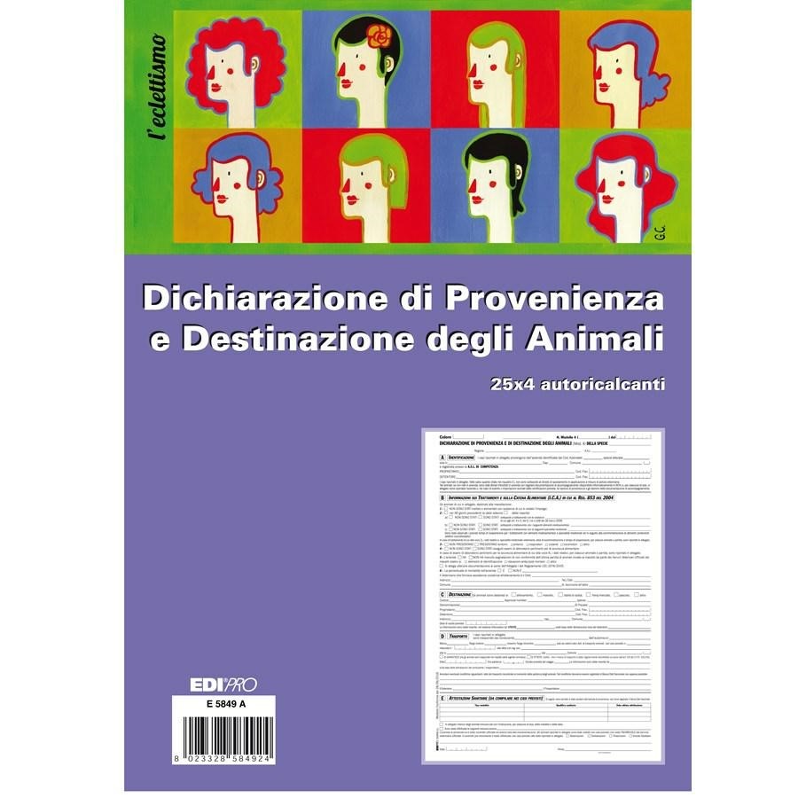 Bl.Dich.provenienza destinaz.animali