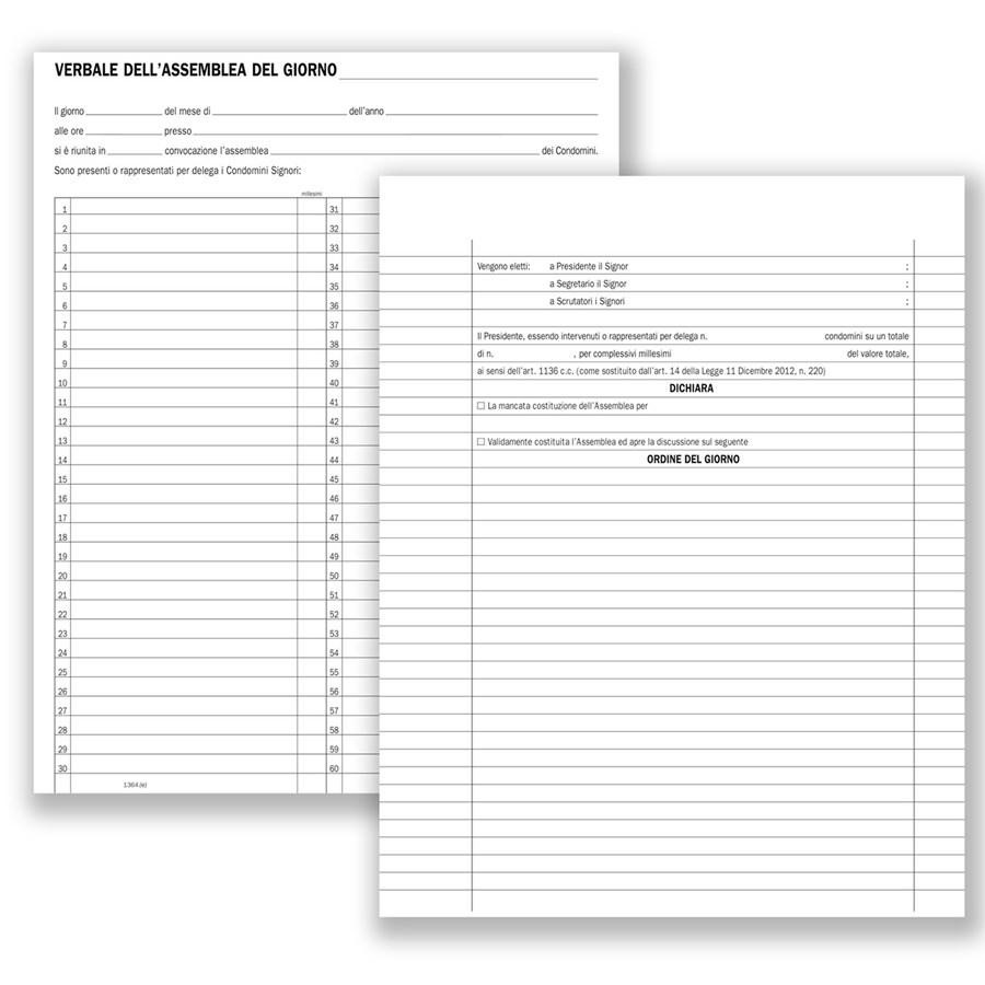 Registro VERBALI CONDOMINIO cm24x31 FLEX