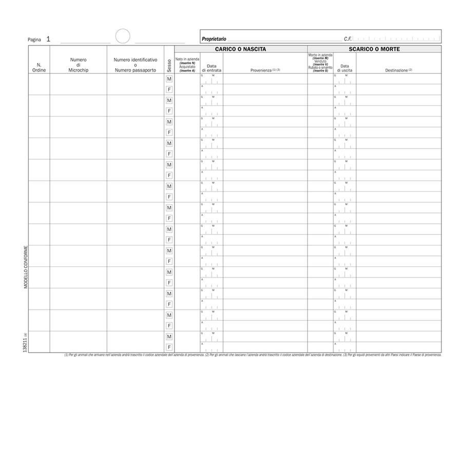 Registro CARICO/SCARICO EQUIDI        FLEX