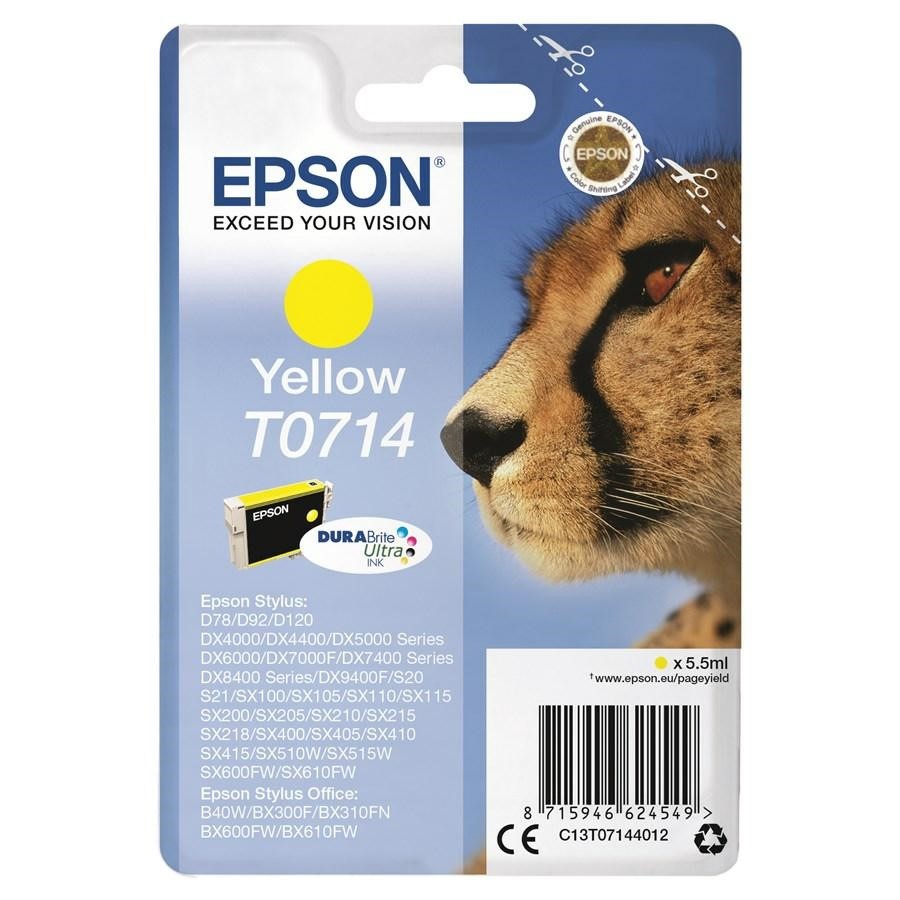 EPSON Ink-Jet Giallo T0714 *T071440* D78/DX4000/5000/6000/7000