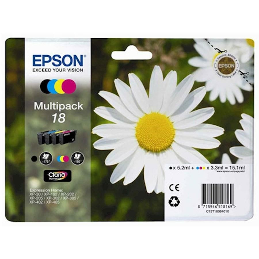 EPSON Ink-Jet MultiPack N.18L *T180640* XP-402/405/305 *BK+C+M+Y*