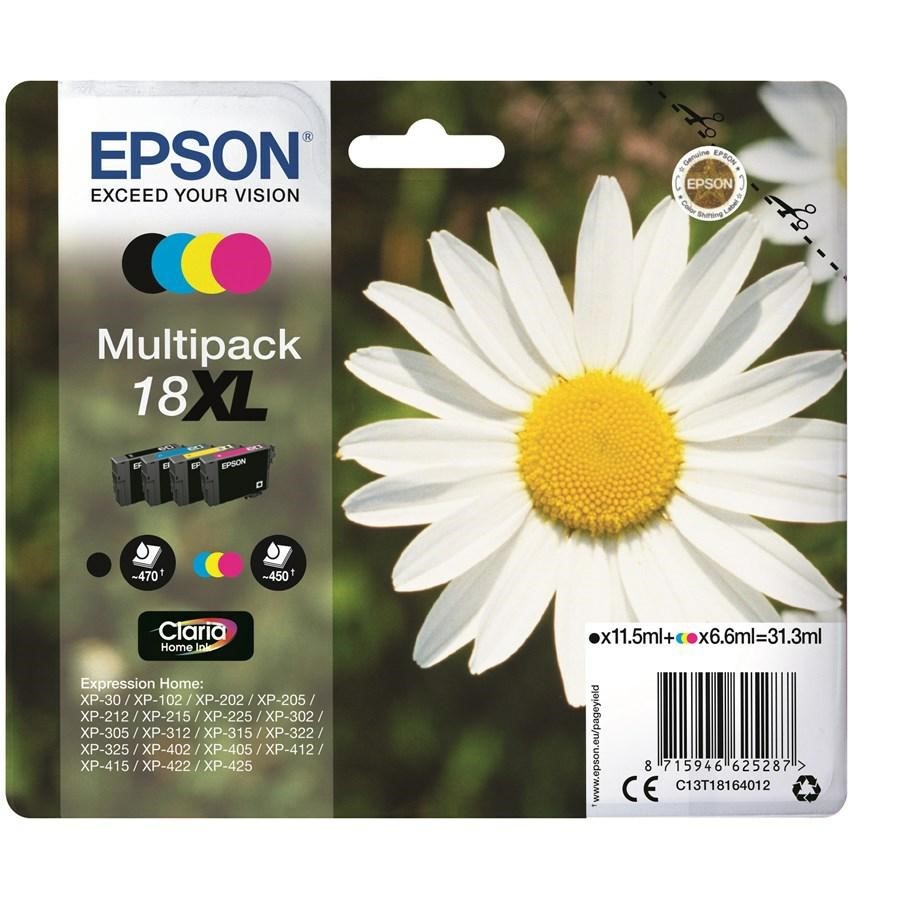 EPSON Ink-Jet MultiPack N.18XL *T181640*XP-402/405/305 *BK+C+M+Y*