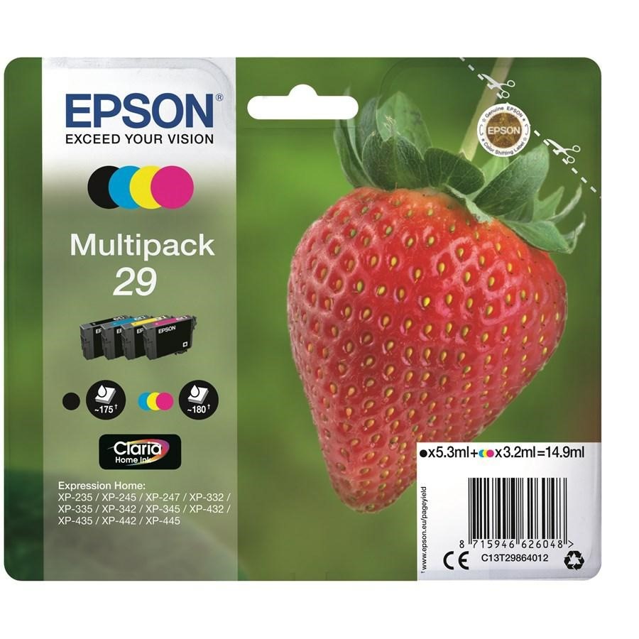 EPSON Ink-Jet MultiPack T2986 *T29864010* N.29 *N+C+M+Y* XP235/332