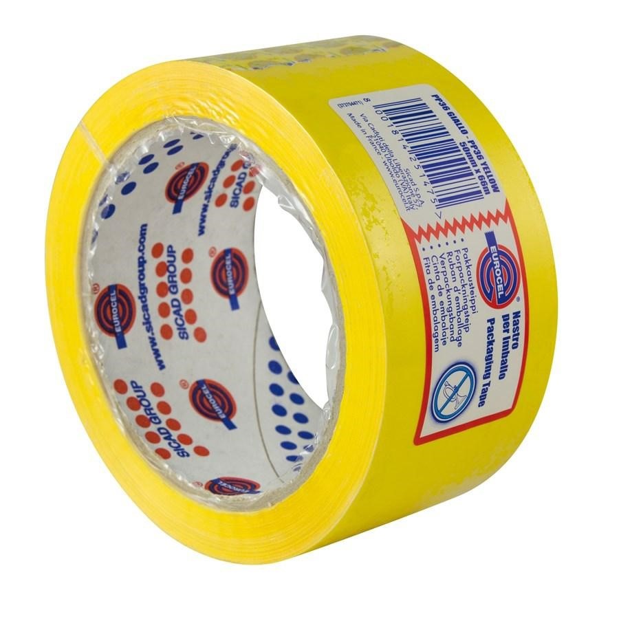 NASTRO IMBALLO PP mm50x66mt Giallo