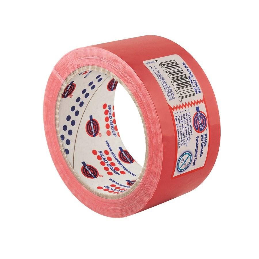NASTRO IMBALLO PP mm50x66mt ROSSO